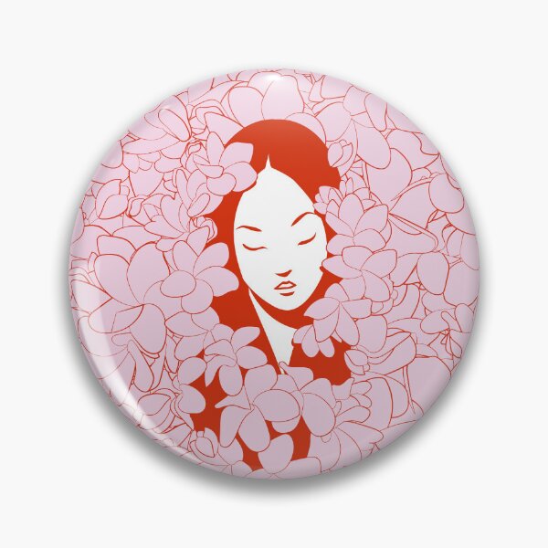 Item preview, A Girl with Flowers (red edition) designed and sold by Juliette Lancien.