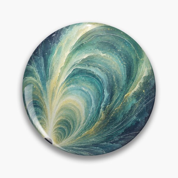 Item preview, Turquoise Cosmic Vortex Cosmic Illustration designed and sold by AHOK-lab.