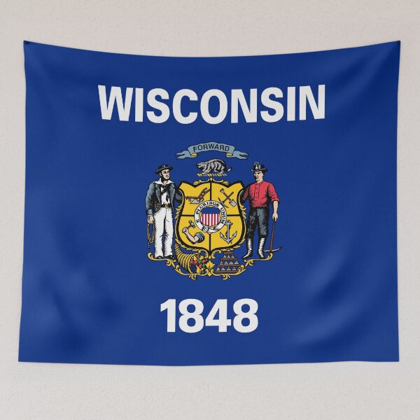 Item preview, Wisconsin State Flag WI designed and sold by shitpostee.