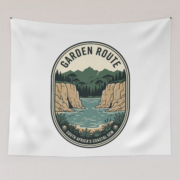 Item preview, Garden Route South Africa Coastal Nature Travel Badge designed and sold by k3rstman1.
