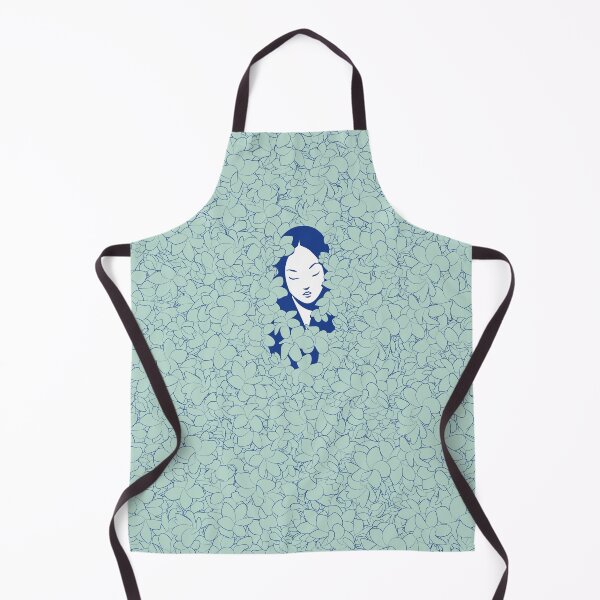 Item preview, A Girl with Flowers (blue edition) designed and sold by Juliette Lancien.