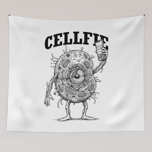 Item preview, Cellfie Funny Cell Selfie Biology Microbiology Science Pun designed and sold by GrandeDuc.