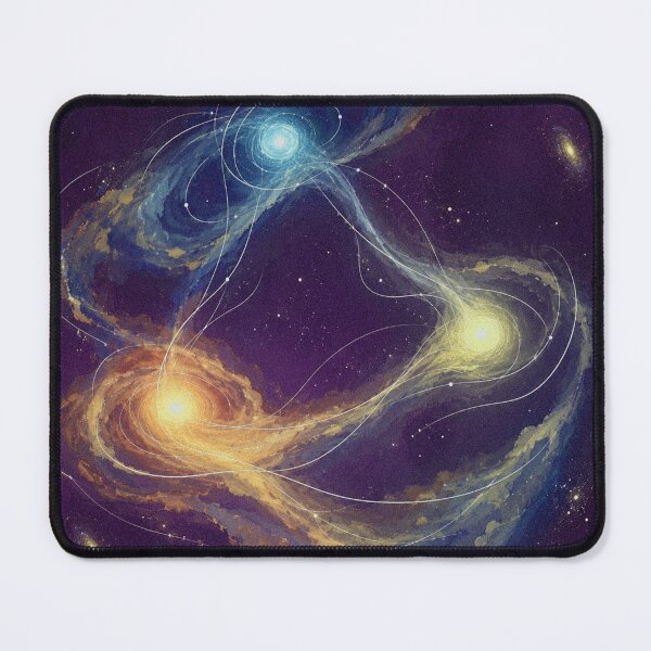 Item preview, Triangular Galaxy Orbit Cosmic Illustration designed and sold by AHOK-lab.