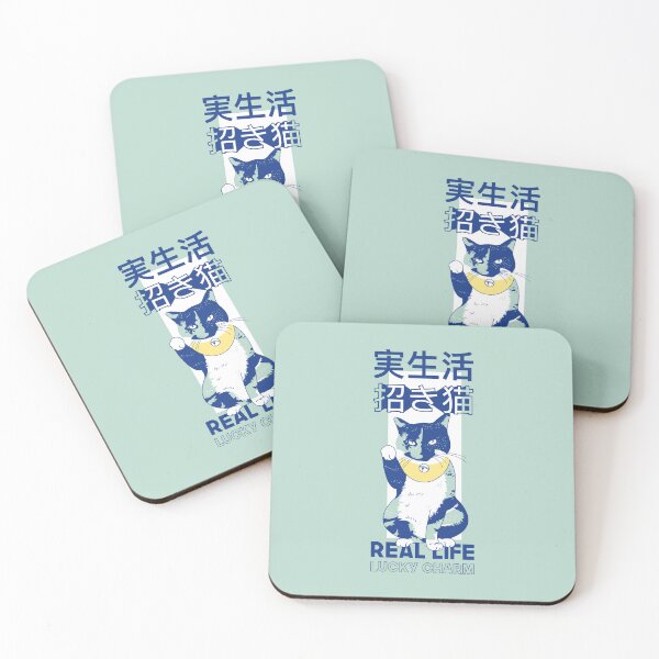 Item preview, Maneki Neko – Lucky Cat (blue edition) designed and sold by Juliette Lancien.