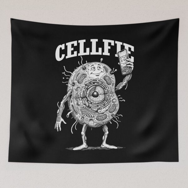 Item preview, Cellfie Funny Cell Selfie Biology Microbiology Science Pun designed and sold by GrandeDuc.