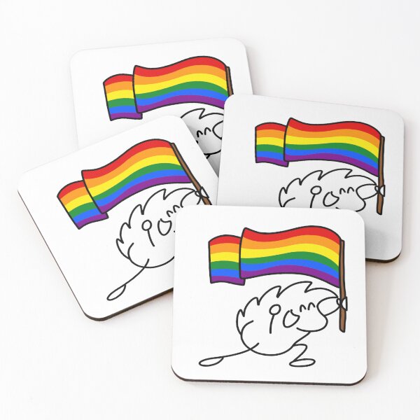 Item preview, Terrisson brandishes the pride flag designed and sold by LUniqueTef.