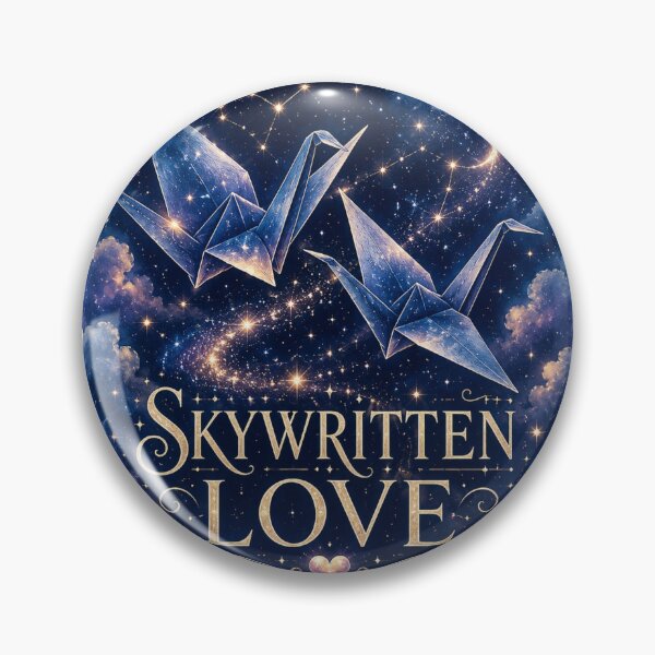 Item preview, Celestial Paper Crane Romance Design | Skywritten Love | Dreamy Love Aesthetic Art designed and sold by JagrDesigns.