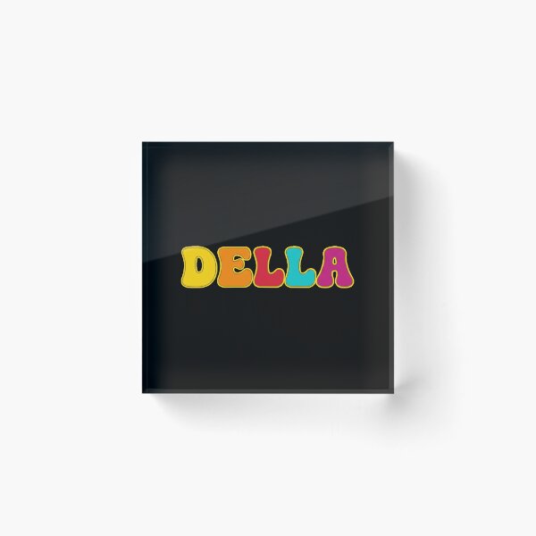 Item preview, ❤️ Della Personalized Name Wavy Retro Shirt, Coffee Mug, Sticker Gift designed and sold by HelixPedia.
