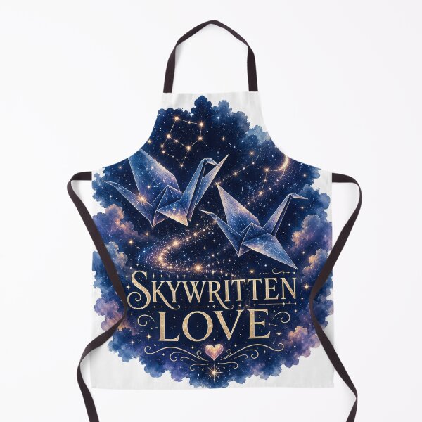 Item preview, Celestial Paper Crane Romance Design | Skywritten Love | Dreamy Love Aesthetic Art designed and sold by JagrDesigns.