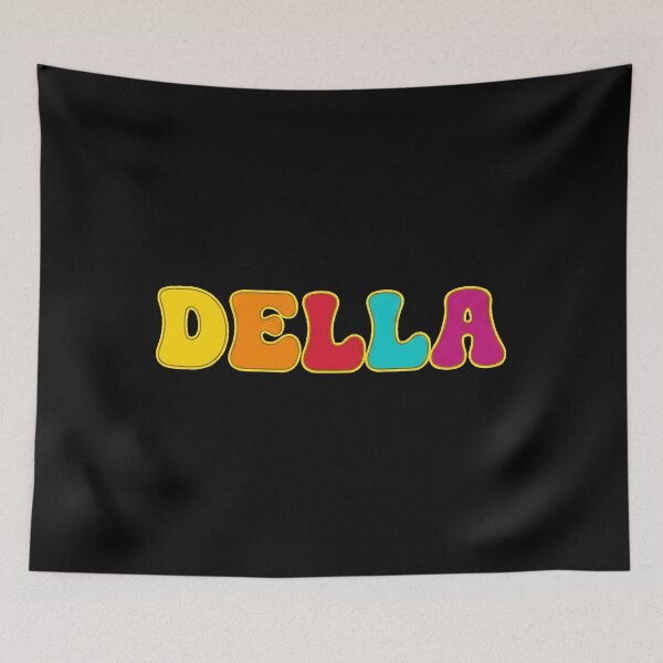 Item preview, ❤️ Della Personalized Name Wavy Retro Shirt, Coffee Mug, Sticker Gift designed and sold by HelixPedia.