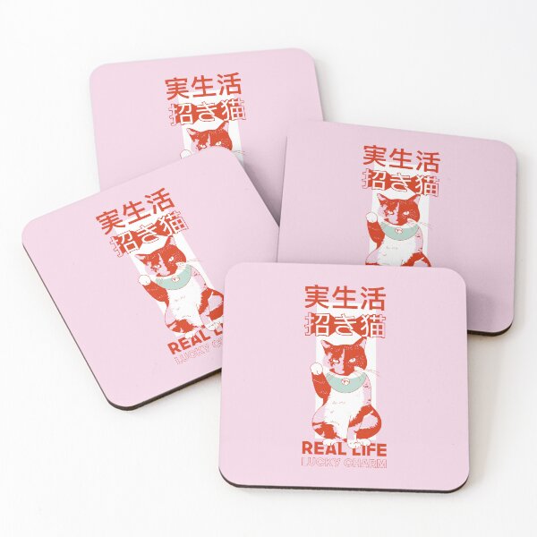 Item preview, Maneki Neko – Lucky Cat (red edition) designed and sold by Juliette Lancien.