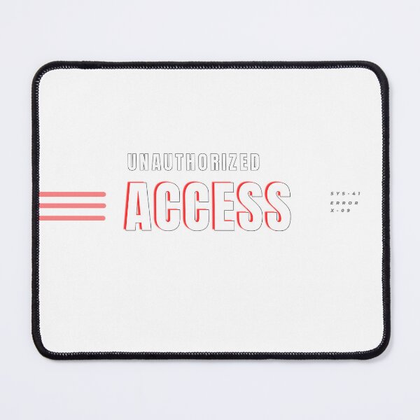 Item preview, UNAUTHORIZED ACCESS Cyber Warning designed and sold by HeartAndArtShop.