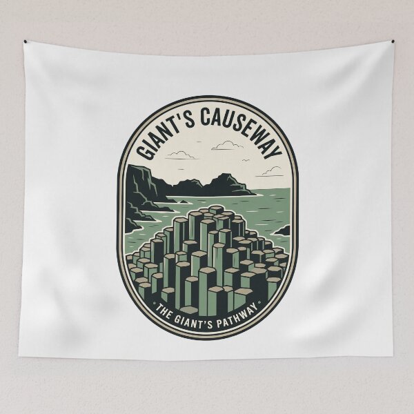 Item preview, Giant's Causeway Northern Ireland Vintage Travel Badge designed and sold by k3rstman1.
