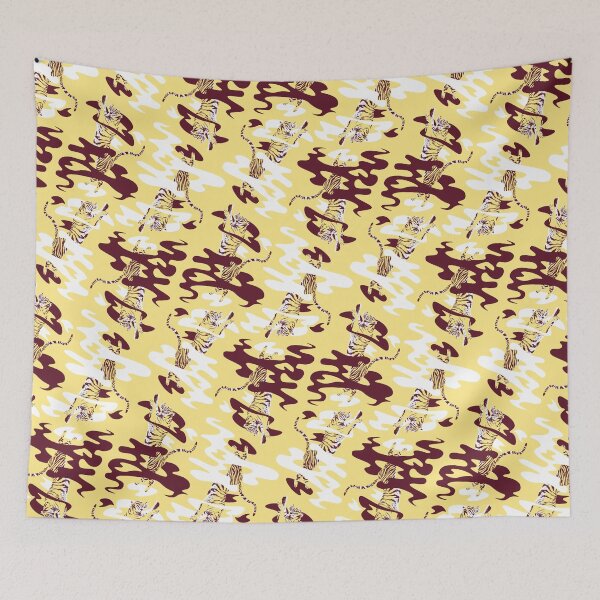 Item preview, Four tigers surrounded by smoke (yellow edition) designed and sold by Juliette Lancien.