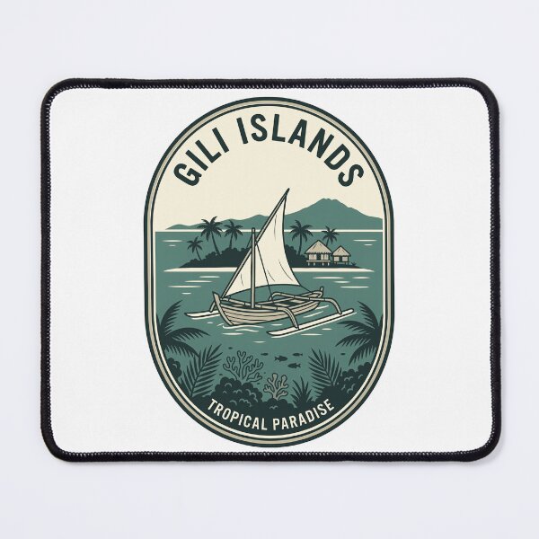 Item preview, Vintage Gili Islands Indonesia Tropical Paradise Badge designed and sold by k3rstman1.
