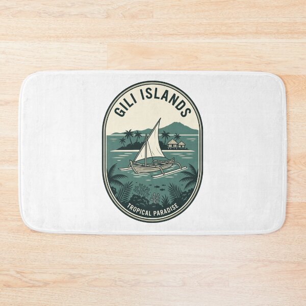 Item preview, Vintage Gili Islands Indonesia Tropical Paradise Badge designed and sold by k3rstman1.