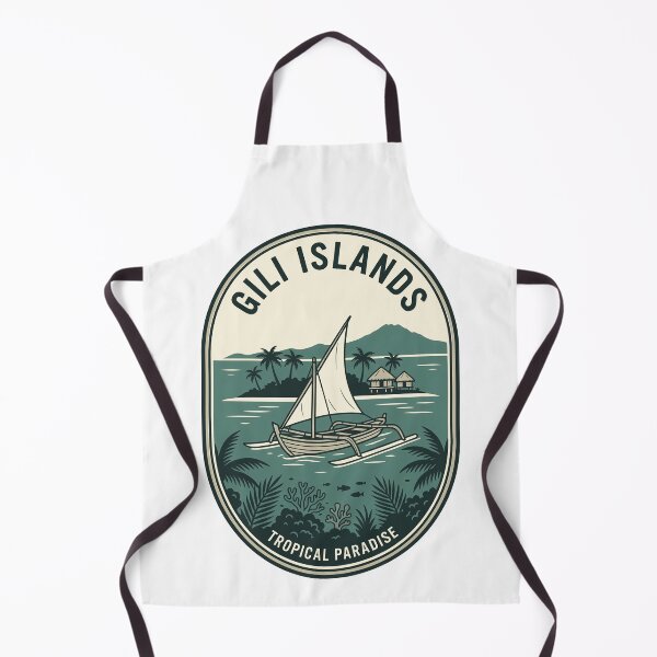 Item preview, Vintage Gili Islands Indonesia Tropical Paradise Badge designed and sold by k3rstman1.