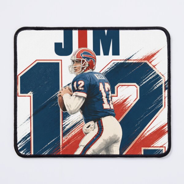 Item preview, Jim Kelly 12 Retro Buffalo Football Art designed and sold by Thogan0416.