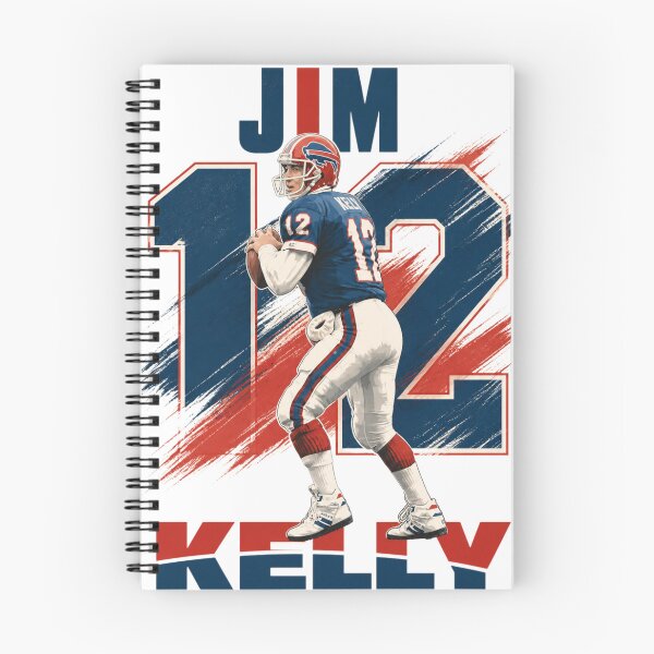 Item preview, Jim Kelly 12 Retro Buffalo Football Art designed and sold by Thogan0416.