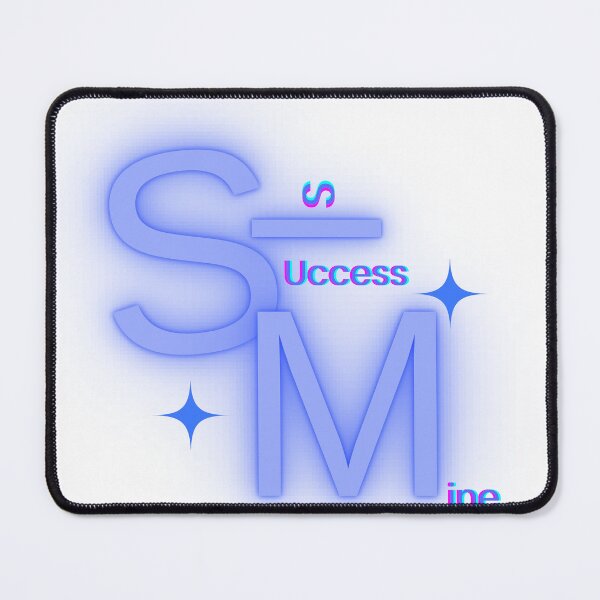 Item preview, Glowing Success Is Mine Neon Typography Logo designed and sold by bhadxogshopping.