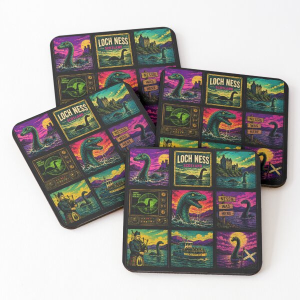 Item preview, Lochness Monster Scottish Cryptid Retro Pop Art designed and sold by redsharkuk.