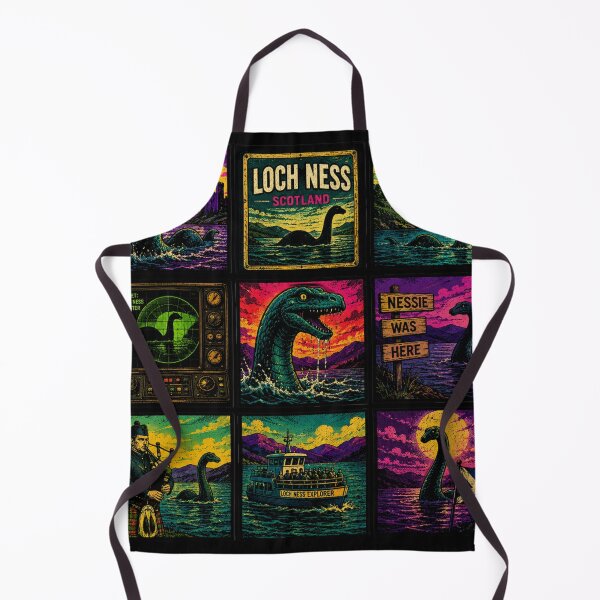 Item preview, Lochness Monster Scottish Cryptid Retro Pop Art designed and sold by redsharkuk.