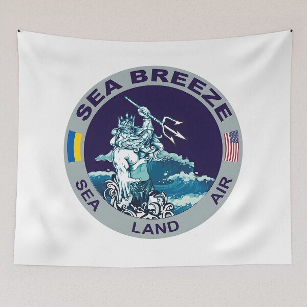 Item preview, Exercise Sea Breeze Military Emblem designed and sold by CharlieDesings.