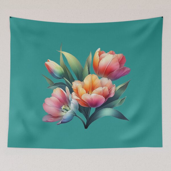 Item preview, Beautiful Tulips Pink Orange Botanical Gardening  designed and sold by IrinaSolomon.