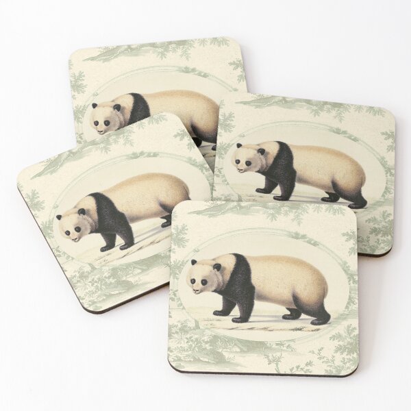 Item preview, Vintage Giant Panda Illustration in Antique Naturalist Style designed and sold by NaturaliaStudio.