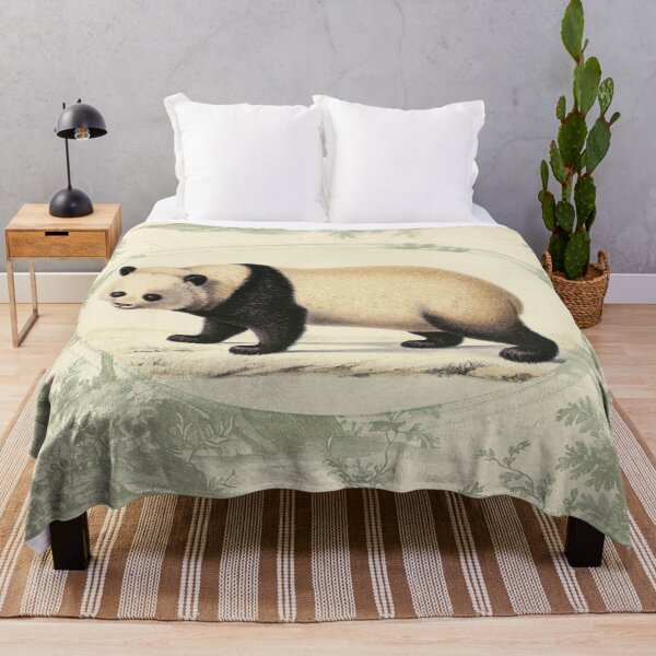 Item preview, Vintage Giant Panda Illustration in Antique Naturalist Style designed and sold by NaturaliaStudio.