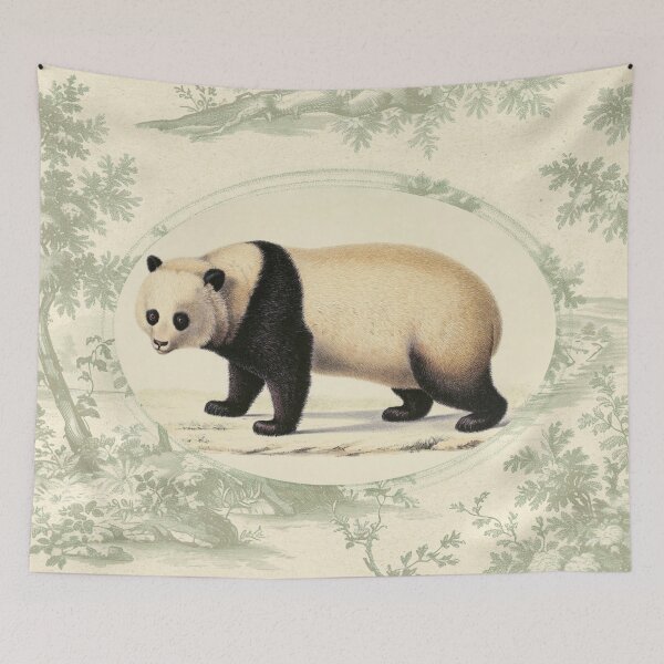 Item preview, Vintage Giant Panda Illustration in Antique Naturalist Style designed and sold by NaturaliaStudio.