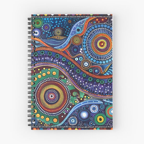 Item preview, Aboriginal Inspired Dot Art - Abstract Nature Pattern designed and sold by GrinGalore.