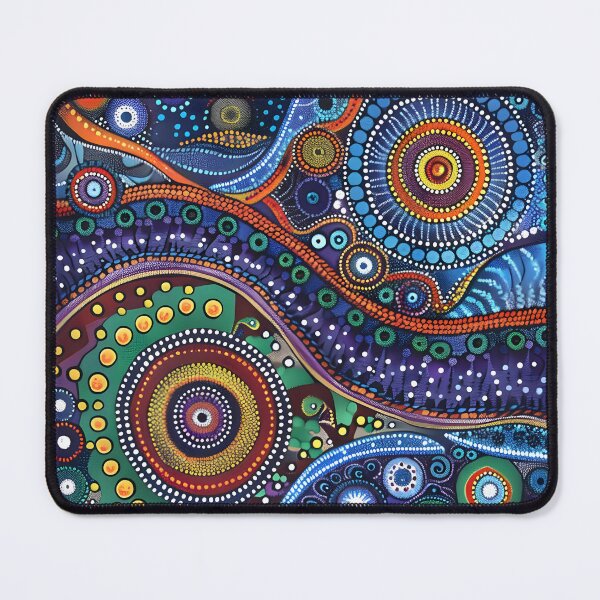 Item preview, Aboriginal Inspired Dot Art - Abstract Nature Pattern designed and sold by GrinGalore.