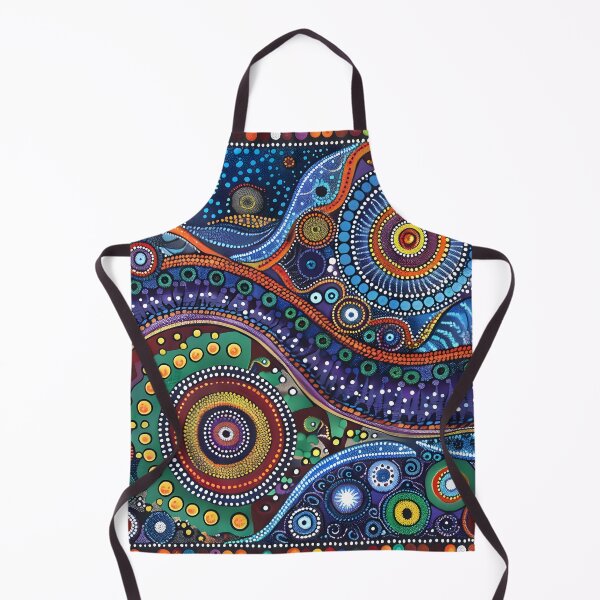 Item preview, Aboriginal Inspired Dot Art - Abstract Nature Pattern designed and sold by GrinGalore.