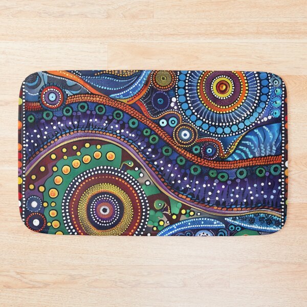Item preview, Aboriginal Inspired Dot Art - Abstract Nature Pattern designed and sold by GrinGalore.