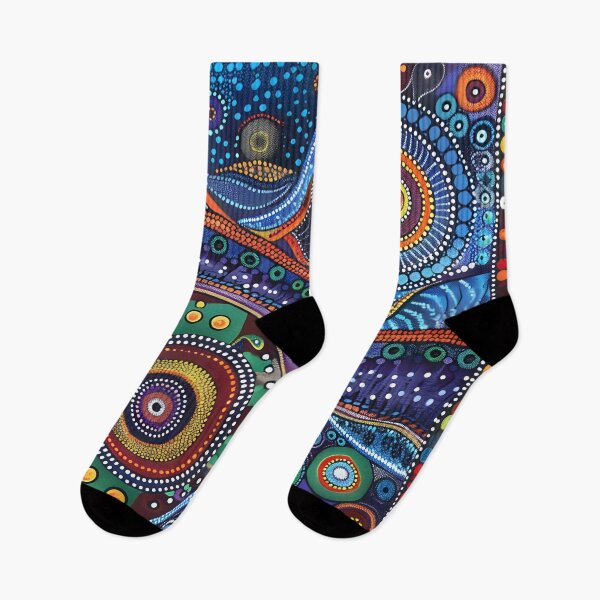 Item preview, Aboriginal Inspired Dot Art - Abstract Nature Pattern designed and sold by GrinGalore.