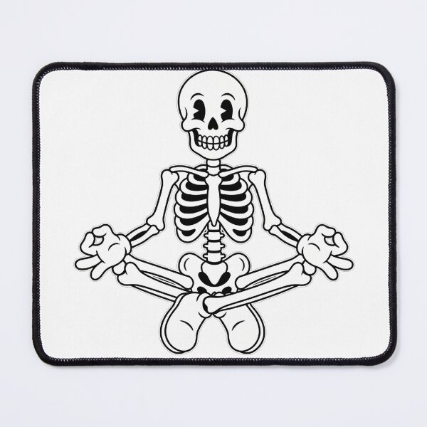 Item preview, Vintage Rubber Hose Meditating Skeleton designed and sold by TeNovaStudio.