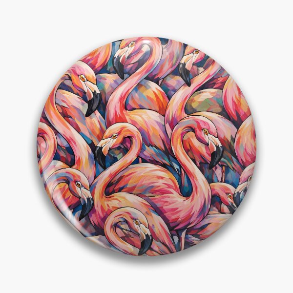 Item preview, Vibrant Flamingo Flock designed and sold by cuprum.
