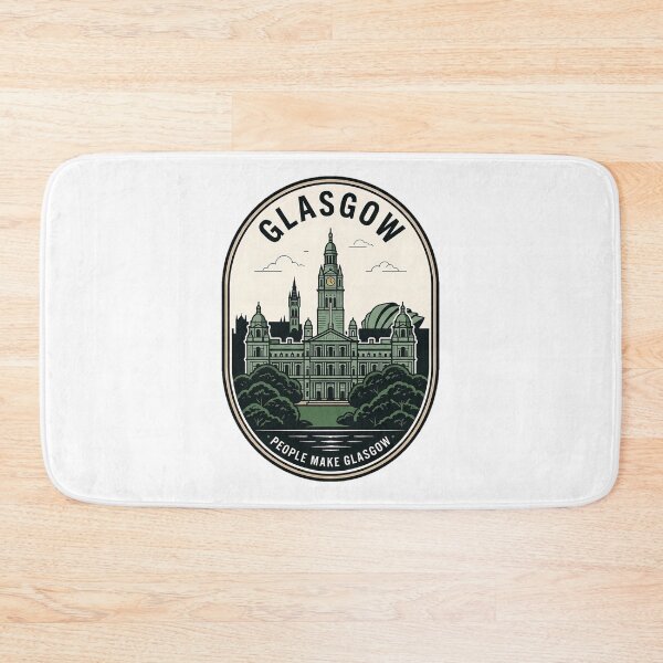 Item preview, Vintage Glasgow Scotland City Chambers Skyline Badge designed and sold by k3rstman1.