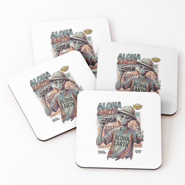 Item preview, Aloha Earth Alien Tourist – Vintage Egyptian Adventure Souvenir designed and sold by HornbillDesign.