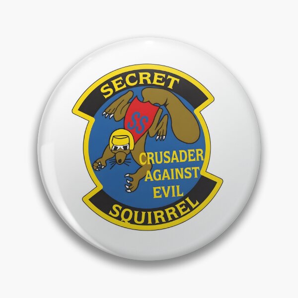 Item preview, Secret Squirrel Crusader Against Evil Military Patch designed and sold by CharlieDesings.