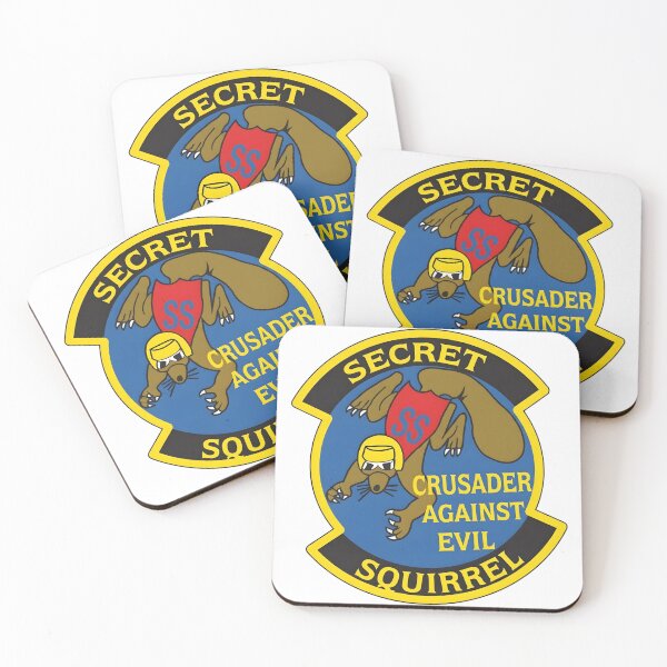 Item preview, Secret Squirrel Crusader Against Evil Military Patch designed and sold by CharlieDesings.