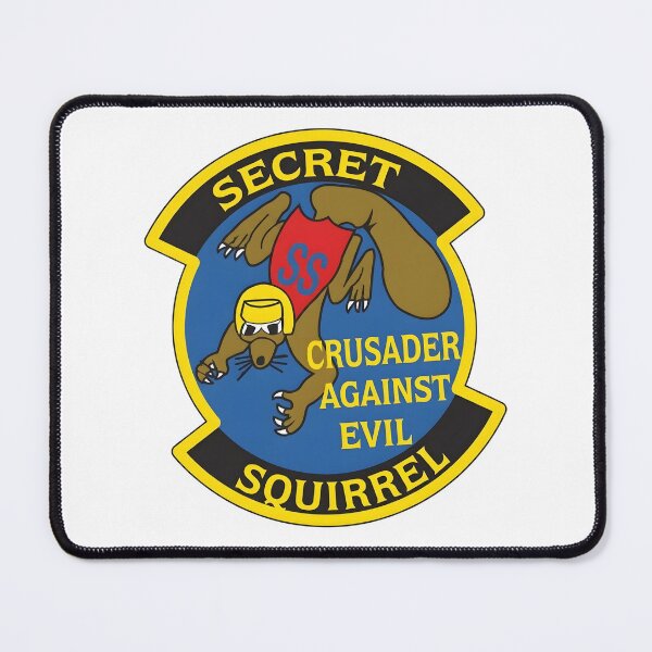 Item preview, Secret Squirrel Crusader Against Evil Military Patch designed and sold by CharlieDesings.