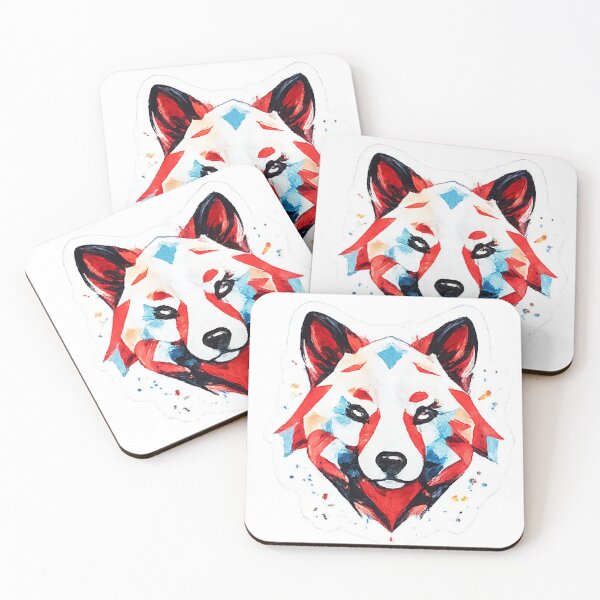 Item preview, Geometric Watercolor Wolf Graffiti Art designed and sold by Northline Creative.