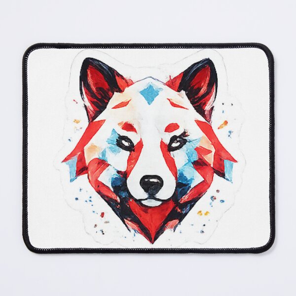 Item preview, Geometric Watercolor Wolf Graffiti Art designed and sold by Northline Creative.