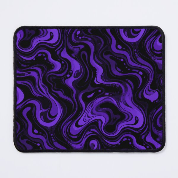 Item preview, Midnight Violet Liquid Swirl Seamless Pattern designed and sold by optimusprime39.