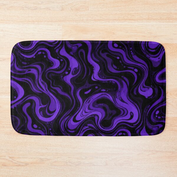 Item preview, Midnight Violet Liquid Swirl Seamless Pattern designed and sold by optimusprime39.