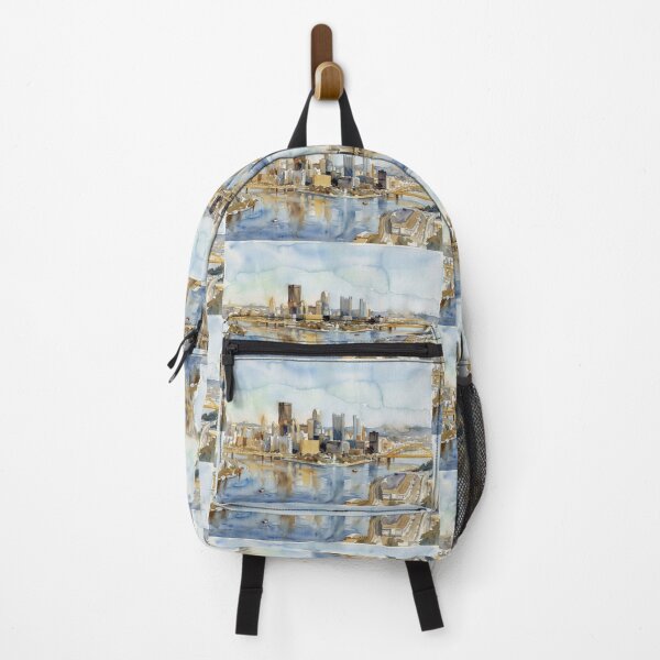 Item preview, Pittsburgh Skyline Watercolor designed and sold by caracatita75.