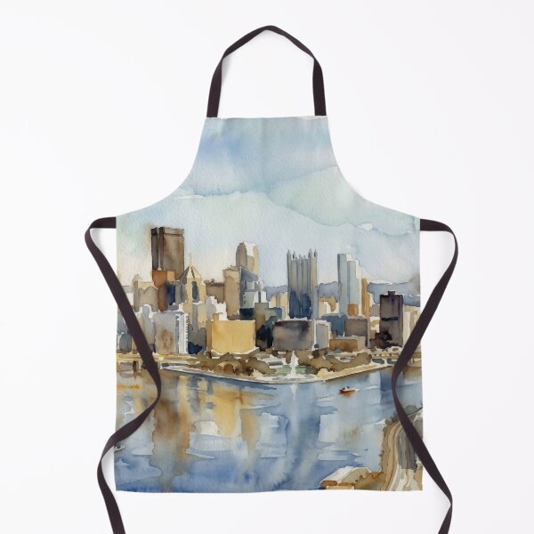 Item preview, Pittsburgh Skyline Watercolor designed and sold by caracatita75.
