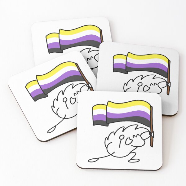 Item preview, Terrisson brandishes the non-binary flag designed and sold by LUniqueTef.